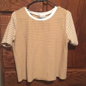 Tan Textured Tee